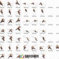 长矛金兵武侠人物怪物素材