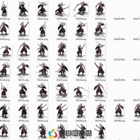 剑钩武侠人物怪物素材