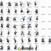 持棒道士武侠形象怪物素材