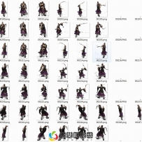 佛尘道士武侠人物形象怪物素材