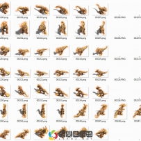 小恐龙怪物素材
