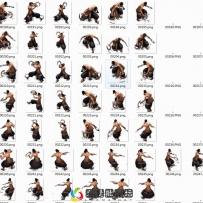 持钺汉字武侠人物形象怪物素材